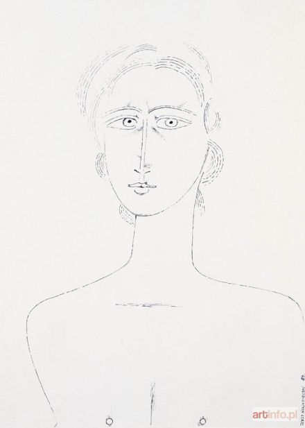 NOWOSIELSKI Jerzy | Popiersie kobiety, 1989