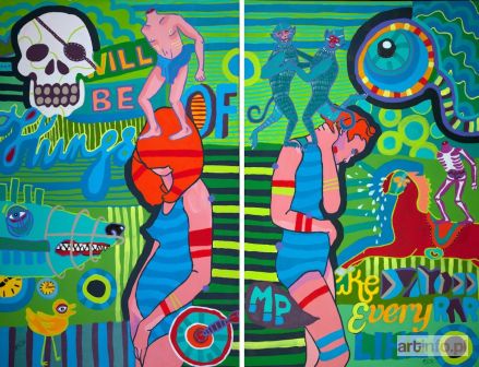 PAINTA Marcin | ONE I ZIELONA WYSPA I I II (DYPTYK), 2015