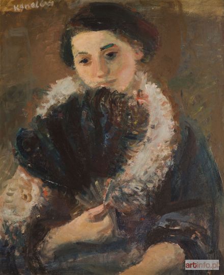 KANELBA (Kanelbaum) Rajmund | Dama z wachlarzem, 1930 r.