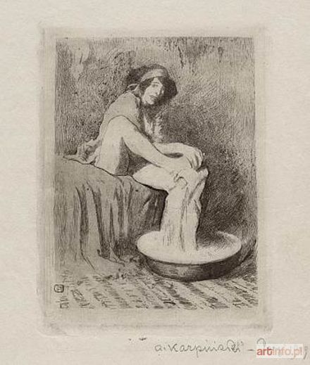 KARPIŃSKI Alfons | Myjąca nogi, 1909
