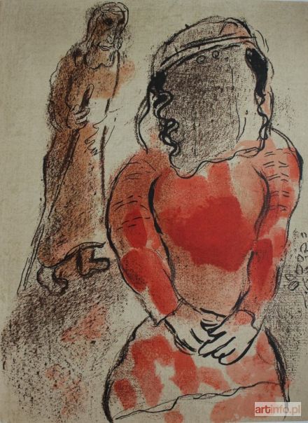 CHAGALL Marc | Tamar (z Ilustracje do Biblii, Revue Verve Teriade, 1960, Mourlot #243)
