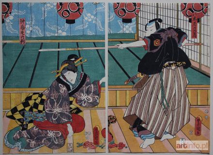 KUNISADA Utagawa | Aktorzy kabuki-dyptyk