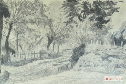 KAMOCKI Stanisław | Droga we wsi, ok. 1910