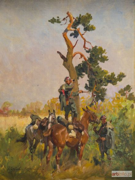 KOSSAK Wojciech | Na zwiadach, 1919 r.