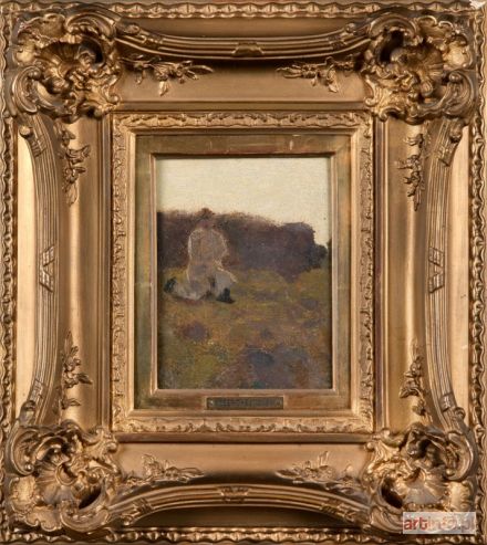 CHEŁMOŃSKI Józef | MODLĄCY SIĘ CHŁOP, OK. 1906 R.