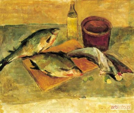 ARTYMOWSKI Roman | Martwa natura z rybami, około 1945-1950