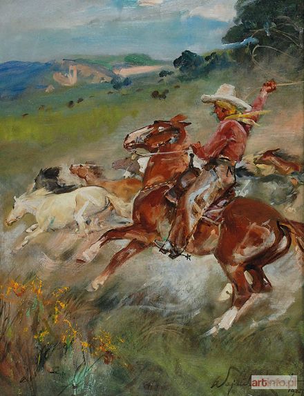 KOSSAK Wojciech | Cowboy, 1927